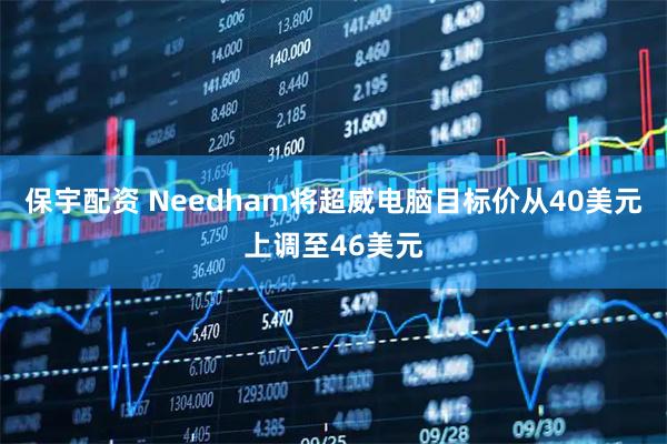 保宇配资 Needham将超威电脑目标价从40美元上调至46美元